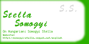 stella somogyi business card
